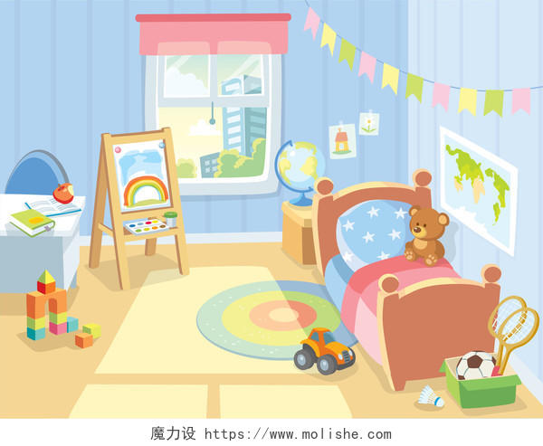 儿童卧室家具与玩具
